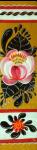 Bookmark Flower from distaff in Volkhov style. Pattern 4