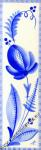 Bookmark Gzhel Flower